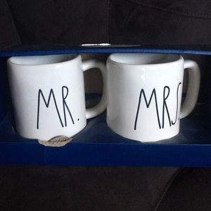 Rae Dunn Mr. and Mrs. coffee mugs. Brand new, box